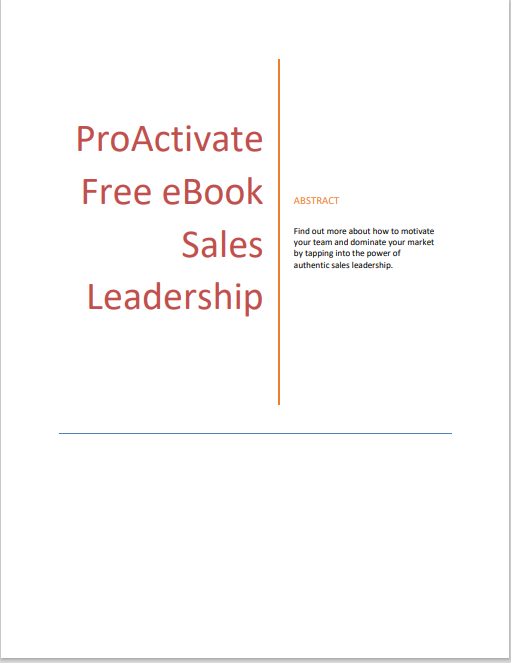 sales leadership ebook